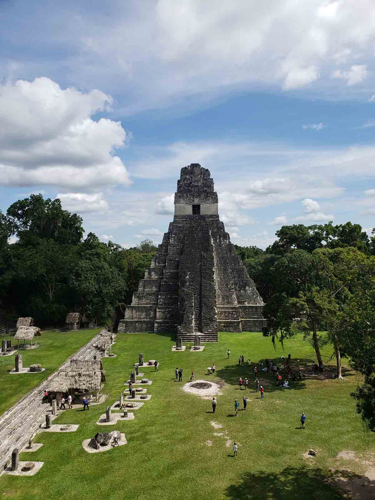 Templo II, a mayan ruin in Tikal, Guatemala