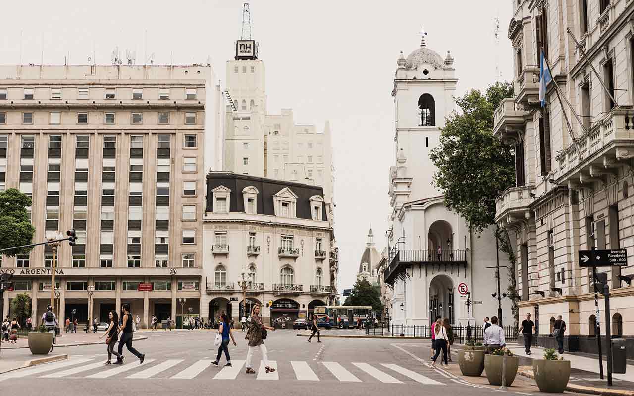 Buenos Aires is a modern city filled with classical European architecture buildings