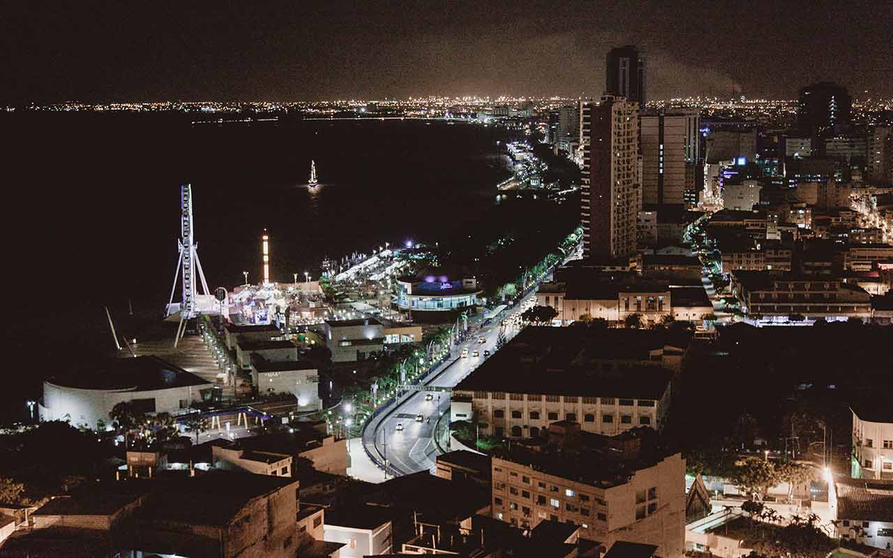 Guayaquil at night