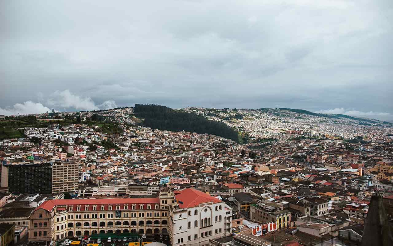 Overlooking view of Tena, Ecuador