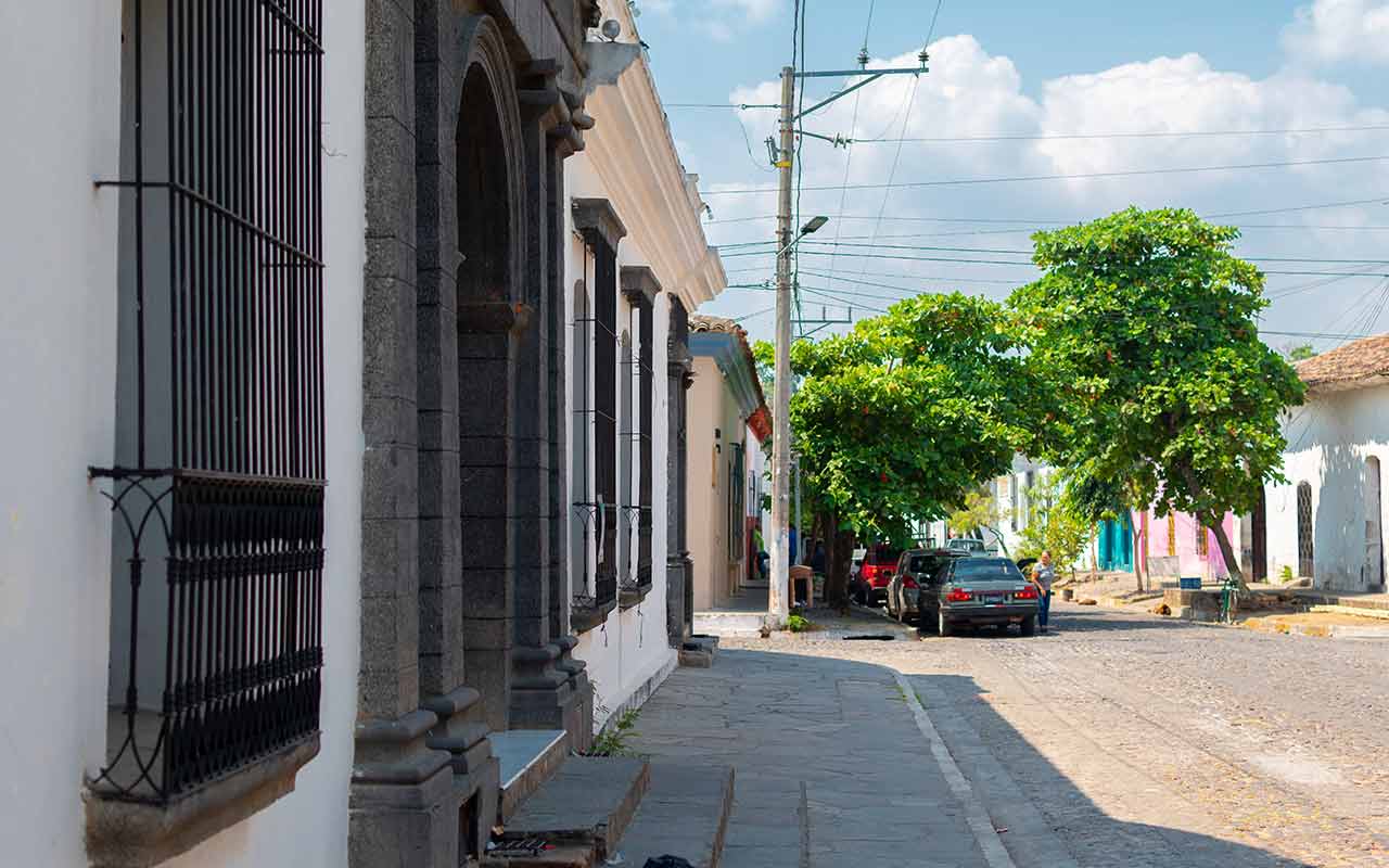 A street in Suchitoto - a well known municipality in El Salvador