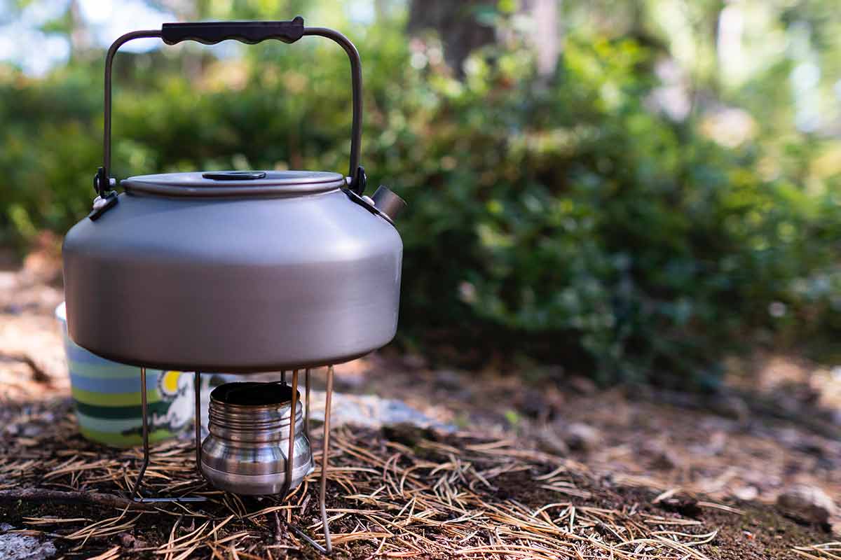 Camping Kettle Camp Tea Coffee Pot Aluminum – Overmont