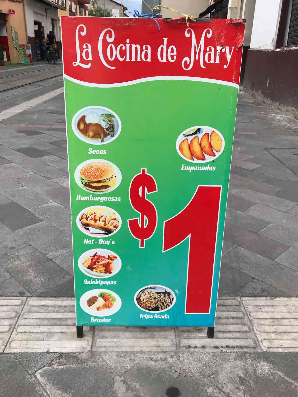 local food prices in ecuador