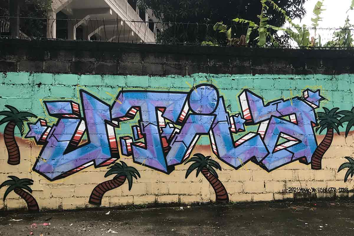 street art utila honduras