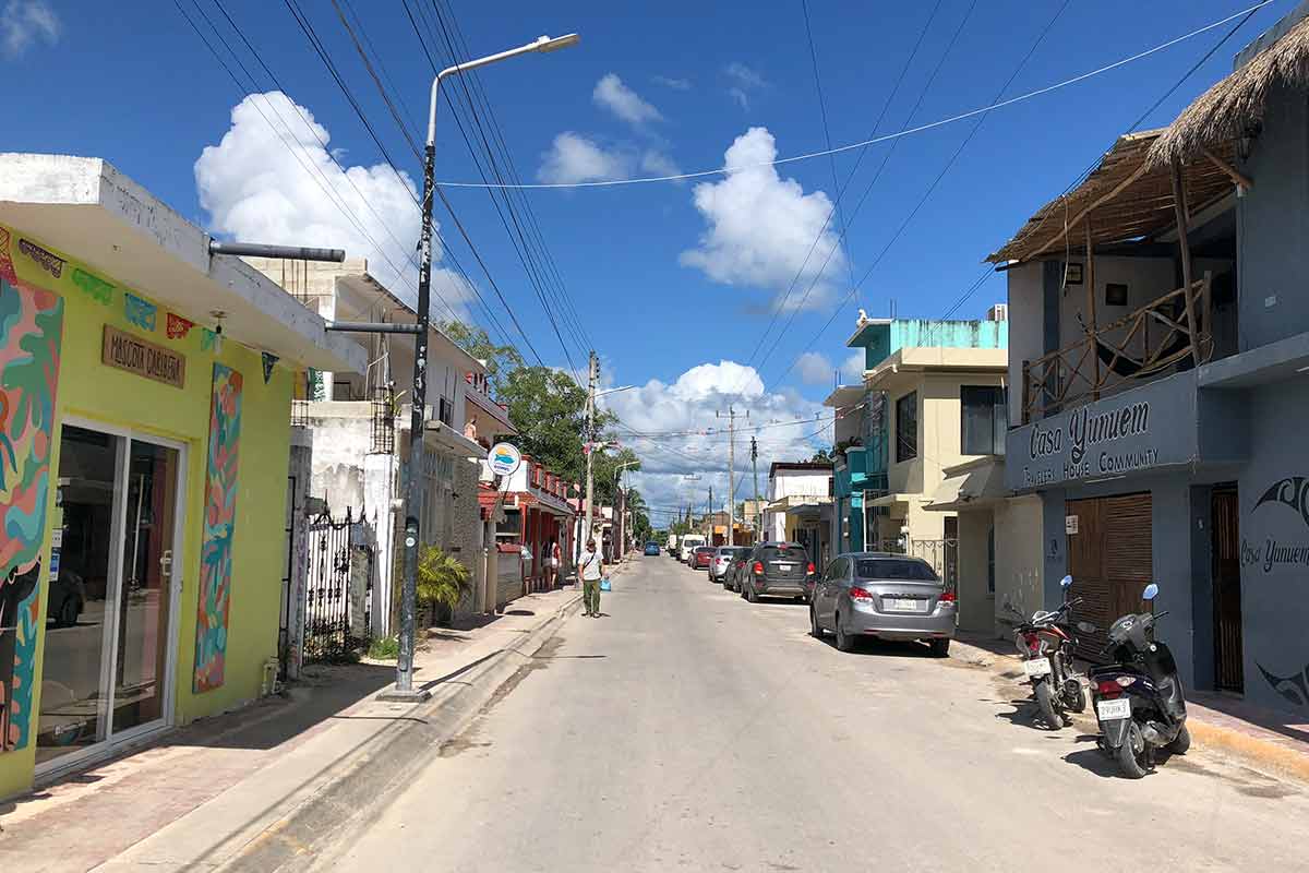 streets of bacalar mexico